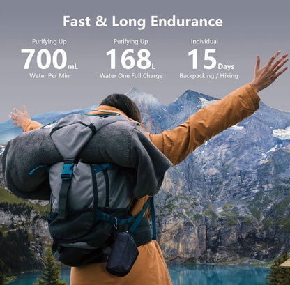 12V Portable Freshwater Purifier (UF) – 700 mL/min